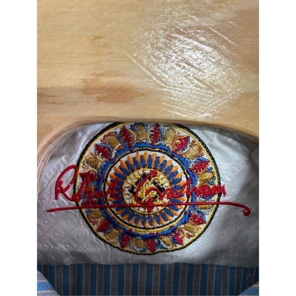 Robert Graham Extra Large (XL) Flip Cuff Striped Long Sleeve Shirt - Picture 6 of 8